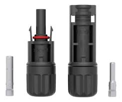 CONECTOR SOLAR MC4 SENCILLO + 100 UND